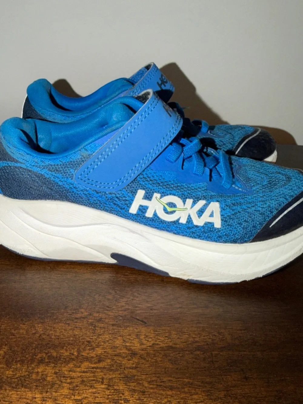 HOKA Rincon 4 Little Kids Size 1 Blue Running Shoes